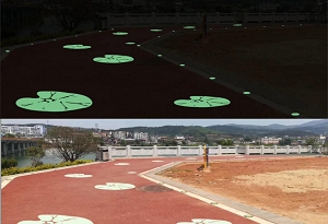 云南彩色發(fā)光路面